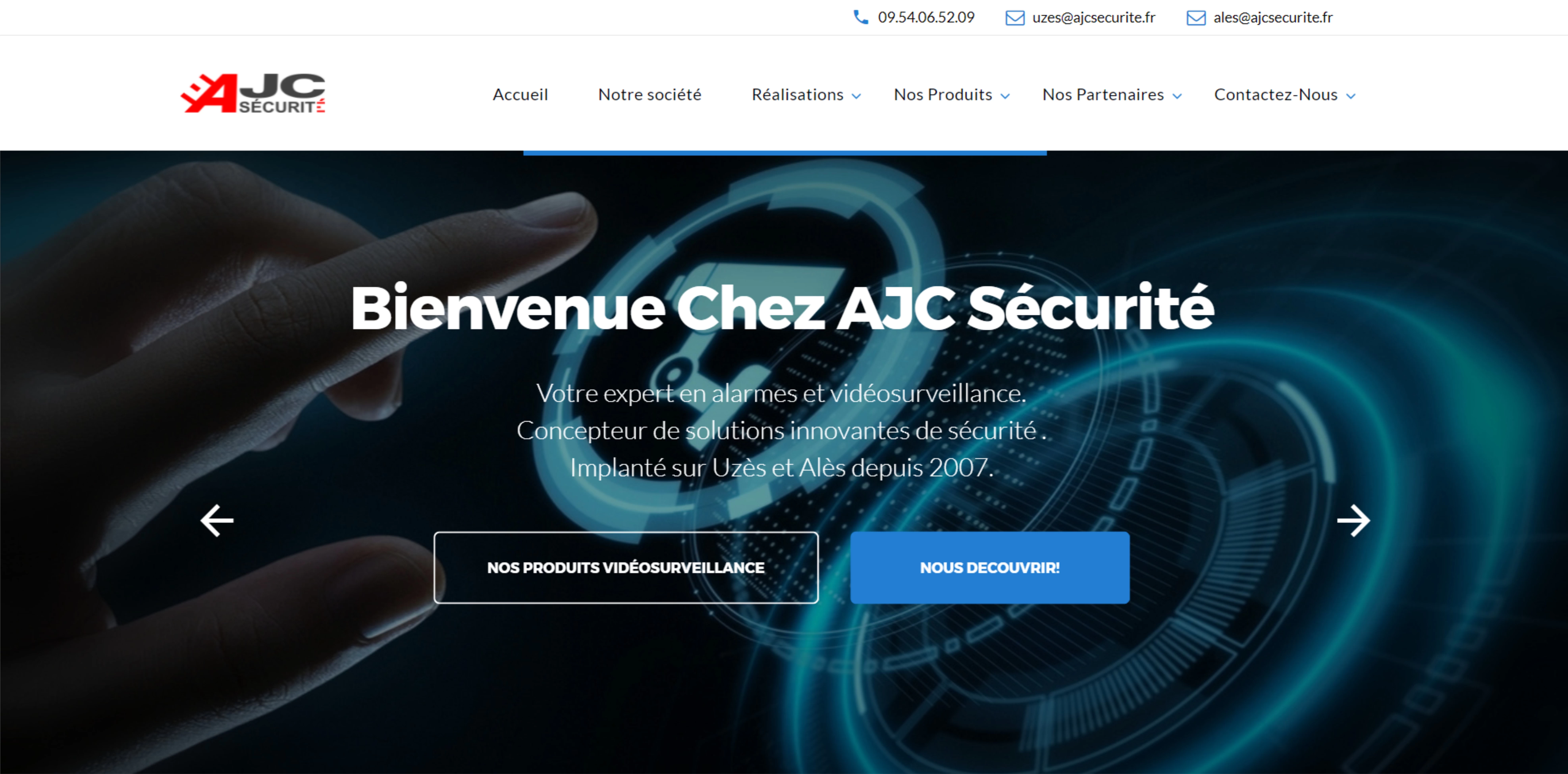 site internet ajc sécurité uzès