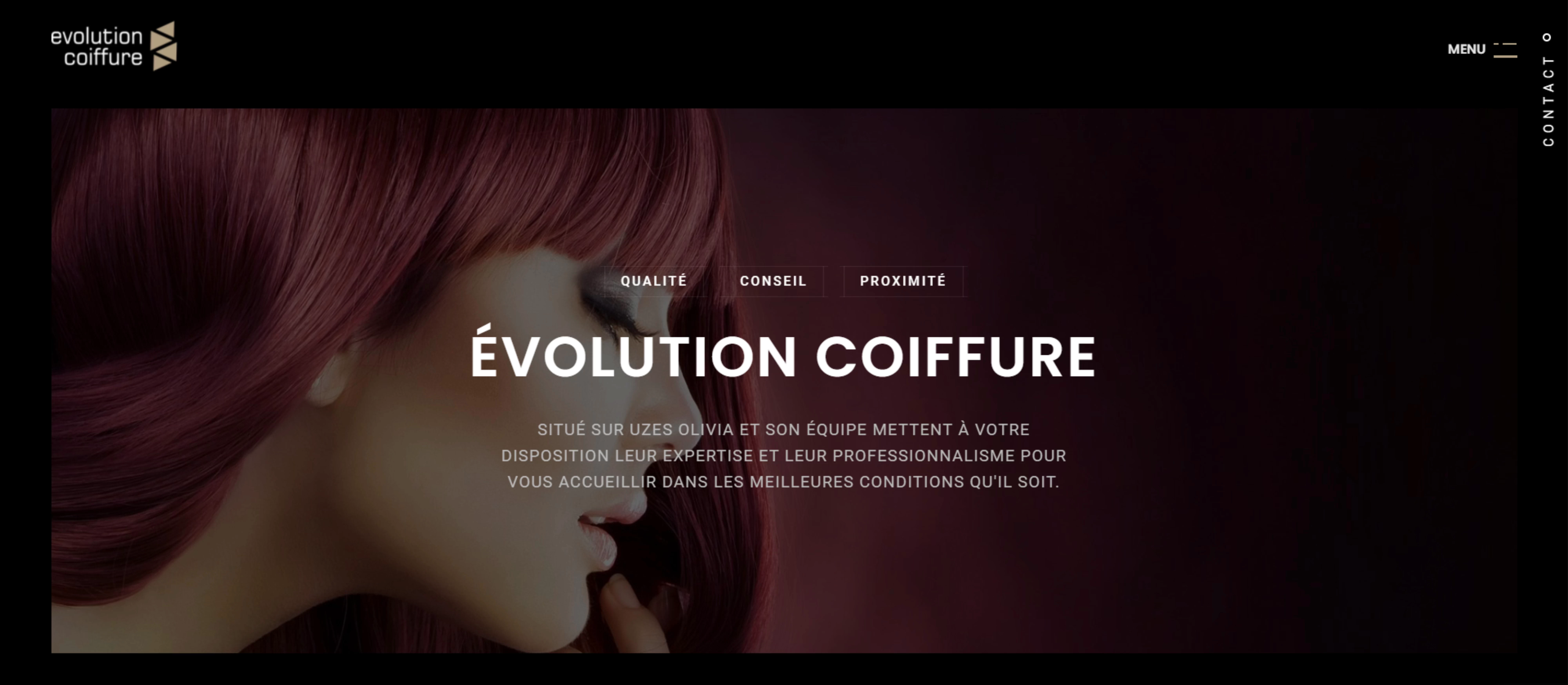 site internet evolution coiffure uzès