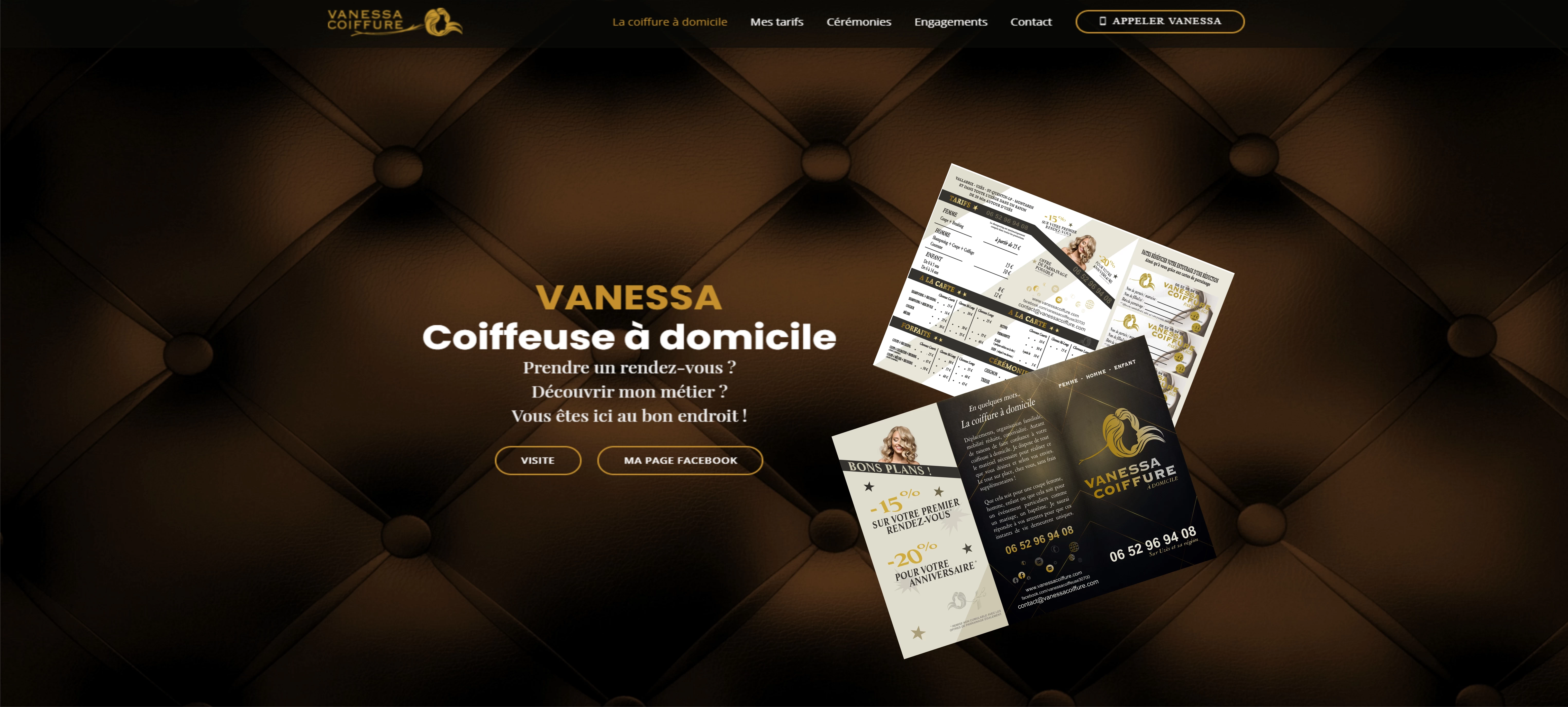 site internet vanessa coiffure uzès